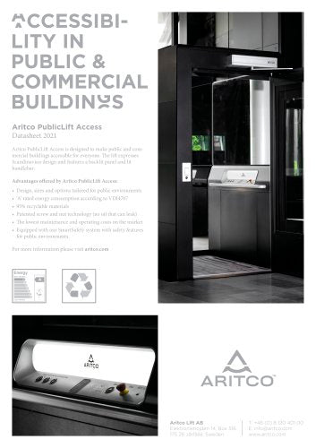 Gartec Aritco Homelift : Ascenseur vertical d'accès d'étage à étage