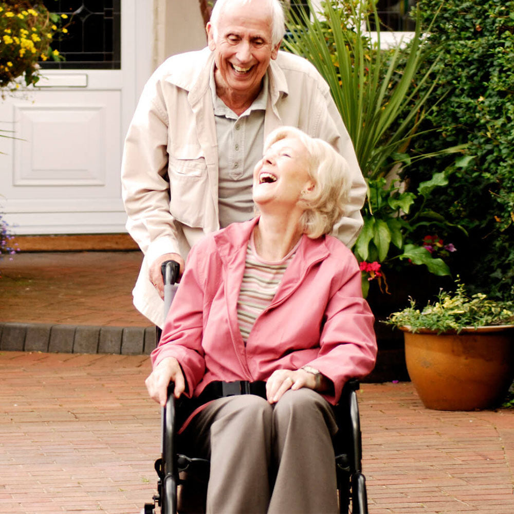 Sunrise Medical Breezy Moonlight Super Lightweight Crash Tested Transit Attendant or Self Propelled Wheelchair Moonlite