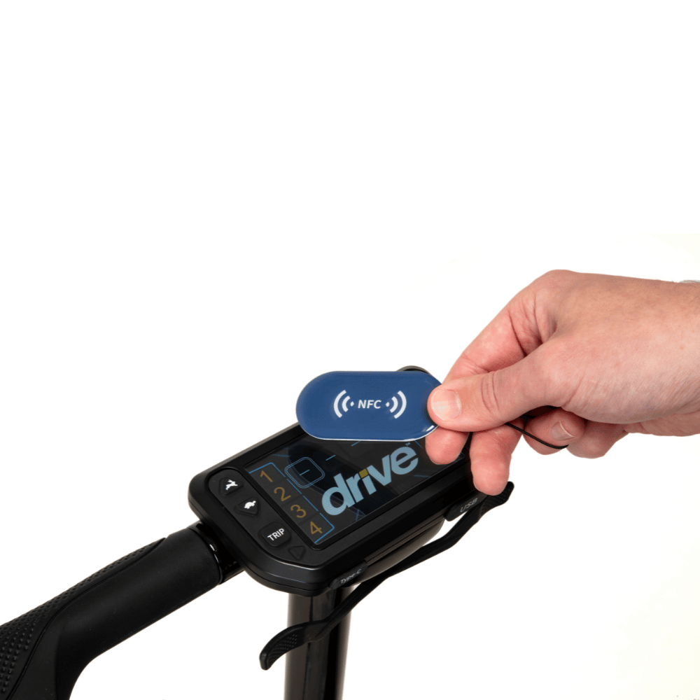 Drive Devilbiss Aero Carbon Compact Folding Boot Scooter Super Lightweight Lithium Battery 4 Wheel 4mph