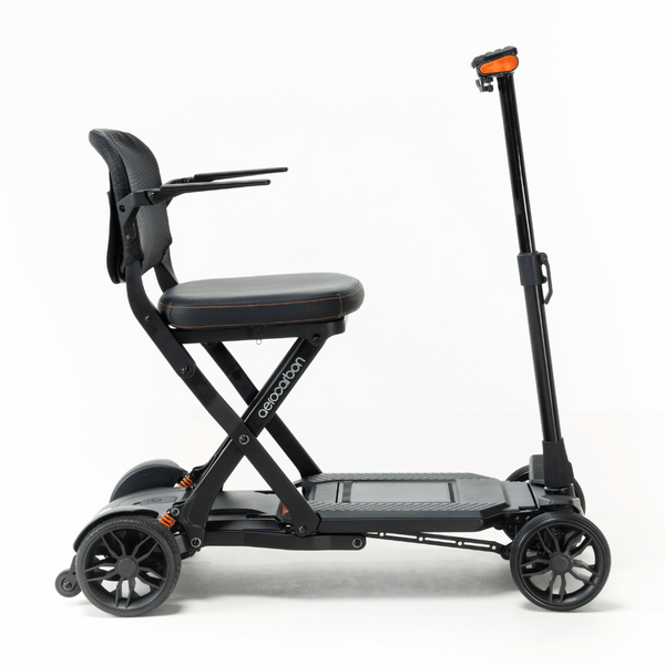 Drive Devilbiss Aero Carbon Compact Folding Boot Scooter Super Lightweight Lithium Battery 4 Wheel 4mph