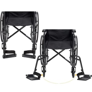 Drive Medical S1 Self Propelling Steel Wheelchair Outdoor Indoor Vinyl Upholstery CS1142SPMAG
