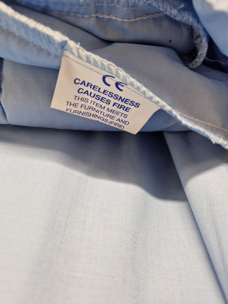 Side Rail Buffer Pads 3 bar Padded Cotside Covers Bumpers Washable Blue with Tucks - Thorpe Mills Standard 5408P Roma Medical