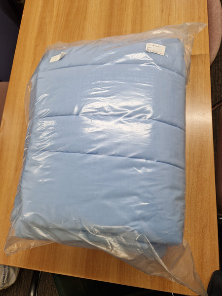 Side Rail Buffer Pads 3 bar Padded Cotside Covers Bumpers Washable Blue with Tucks - Thorpe Mills Standard 5408P Roma Medical