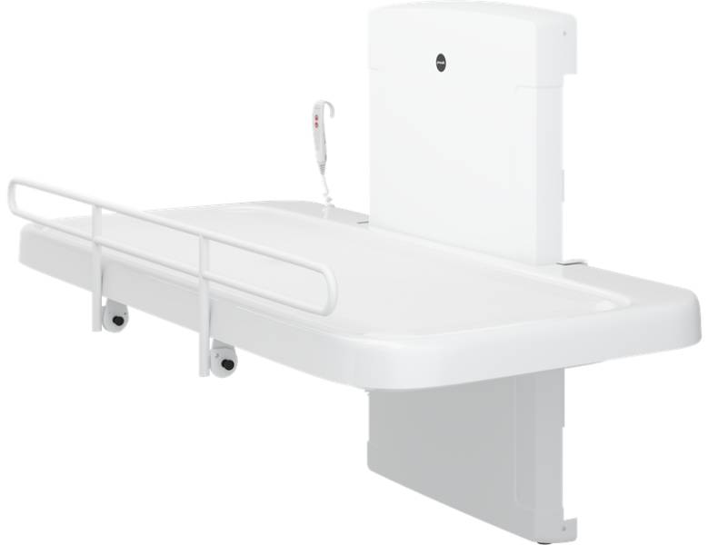 SCT 2000 2100 Pressalit Wall Mounted Shower Change Table Powered Height Adjust Folding Safety Rail R8581418000