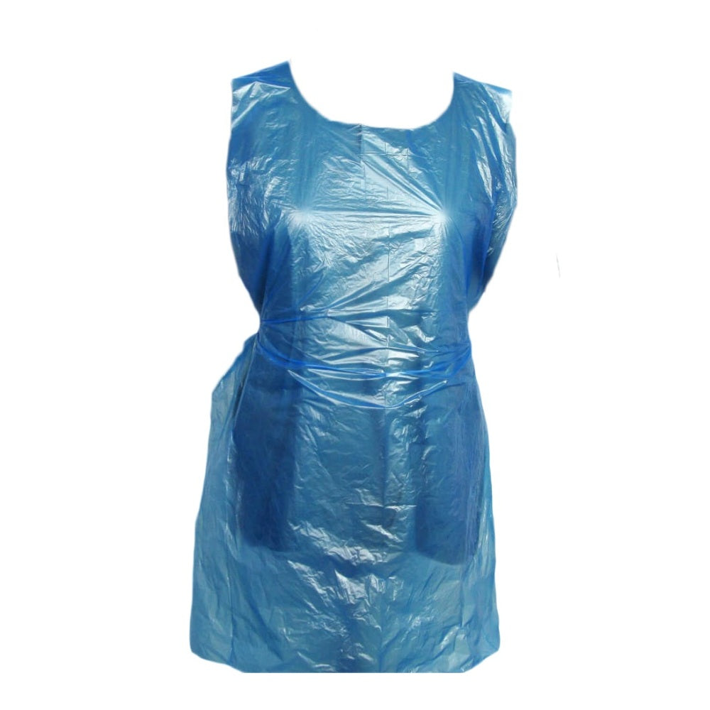 Disposable Plastic Aprons On Roll Blue Yellow or White 200 Pack Countrywide Premium Polythene