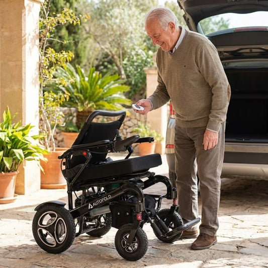 Fauteuil Roulant Électrique Pliant Autofold de Drive Devilbiss, Type AFPC17BLK (pour Coffre de Voiture)