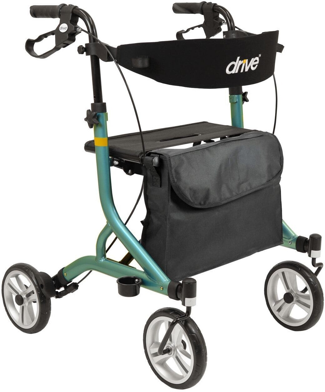 Drive Devilbiss Nitro SL Super Lightweight 4 Wheel Walker Rollator Outdoor Indoor Blue Grey 700300300 700300100