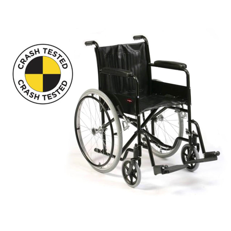 Drive Medical S1 Self Propelling Steel Wheelchair Outdoor Indoor Vinyl Upholstery CS1142SPMAG