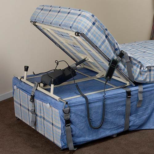Aidapt Quiet Knight Mattress Raiser Lifter Lift Bed Adjustable Powered Electric Head or Bottom End VG812A 30 Stone Max User