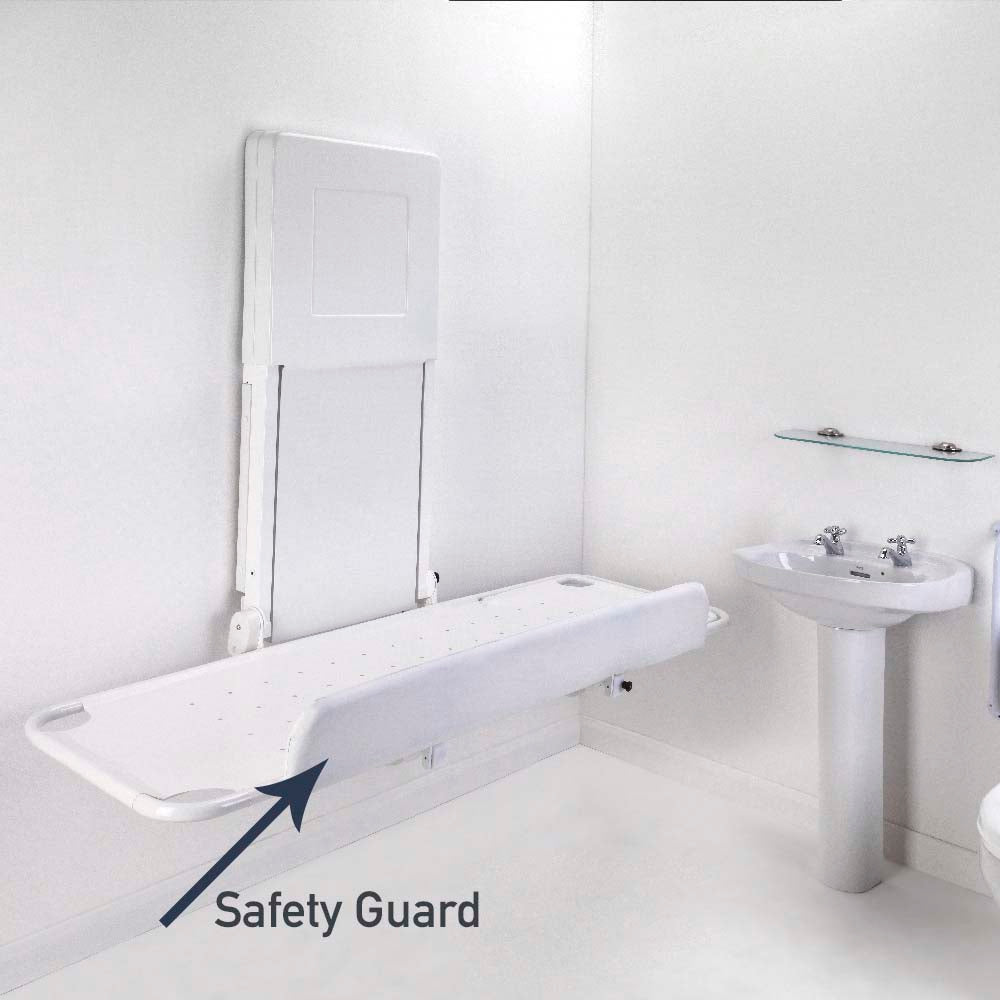 Civière de douche murale réglable en hauteur électrique Prism Freeway Easi-Lift 1400mm 1801ELS1400