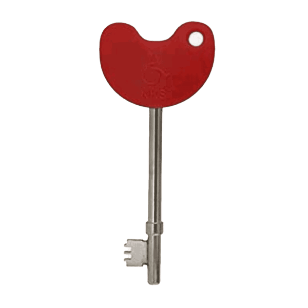 NRS NKS Red Metal Sturdy Radar Door Lock Key Disabled Toilet Bathroom Changing Places Access Key National Key Scheme