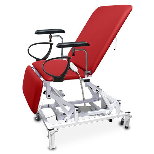 Bristol Maid Bariatric Wide Heavy Duty Phlebotomy Blood Test Exam Chair Electric Lift