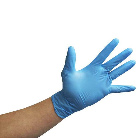 Nitrile Blue Powder Free Disposable Gloves All Sizes Box of 100 or Case of 10 Boxes