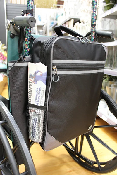 My Wren Flexi Mobility Bag for wheelchair or scooter with crutch and walking stick holders - Large or X Large - FMBL01 HVFMBR01