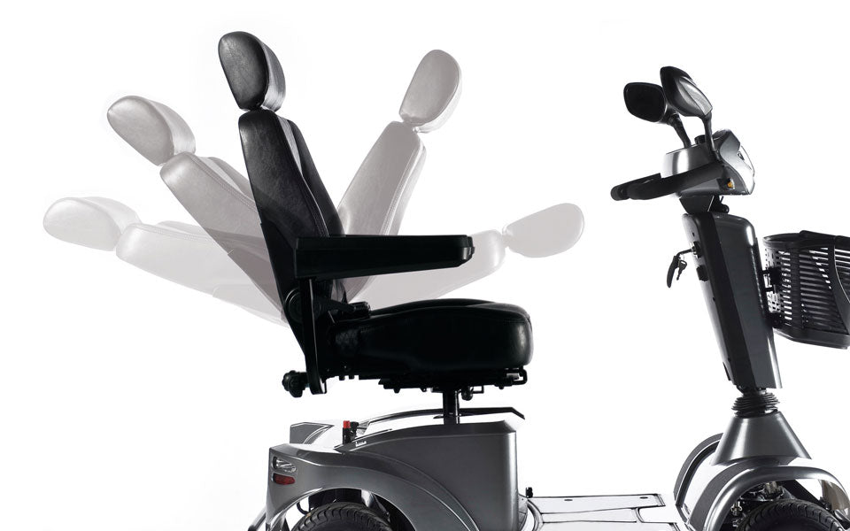 Sunrise Medical S700 Mobility Scooter Full suspension Long Range 8MPH Large Comfy Class 3 Blue Black Silver