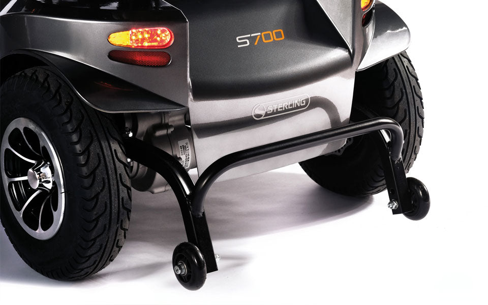 Sunrise Medical S700 Mobility Scooter Full suspension Long Range 8MPH Large Comfy Class 3 Blue Black Silver
