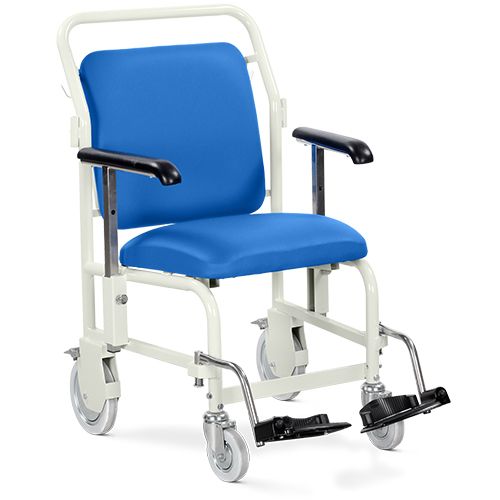 Bristol Maid Hospital NHS Porter Chair Nesting Front Steer Hinged Footrests G205