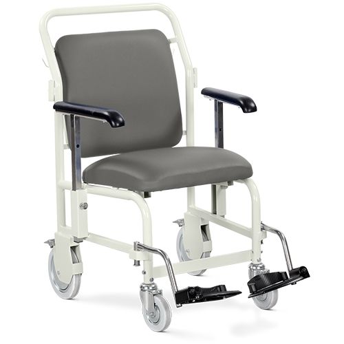 Bristol Maid Hospital NHS Porter Chair Nesting Front Steer Hinged Footrests G205