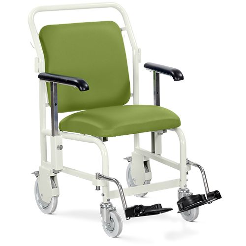 Bristol Maid Hospital NHS Porter Chair Nesting Front Steer Hinged Footrests G205