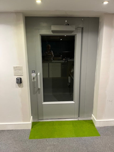 New Aline Gartec Aritco 3 Floor Public Access Lift Installation at Hope Church SE England