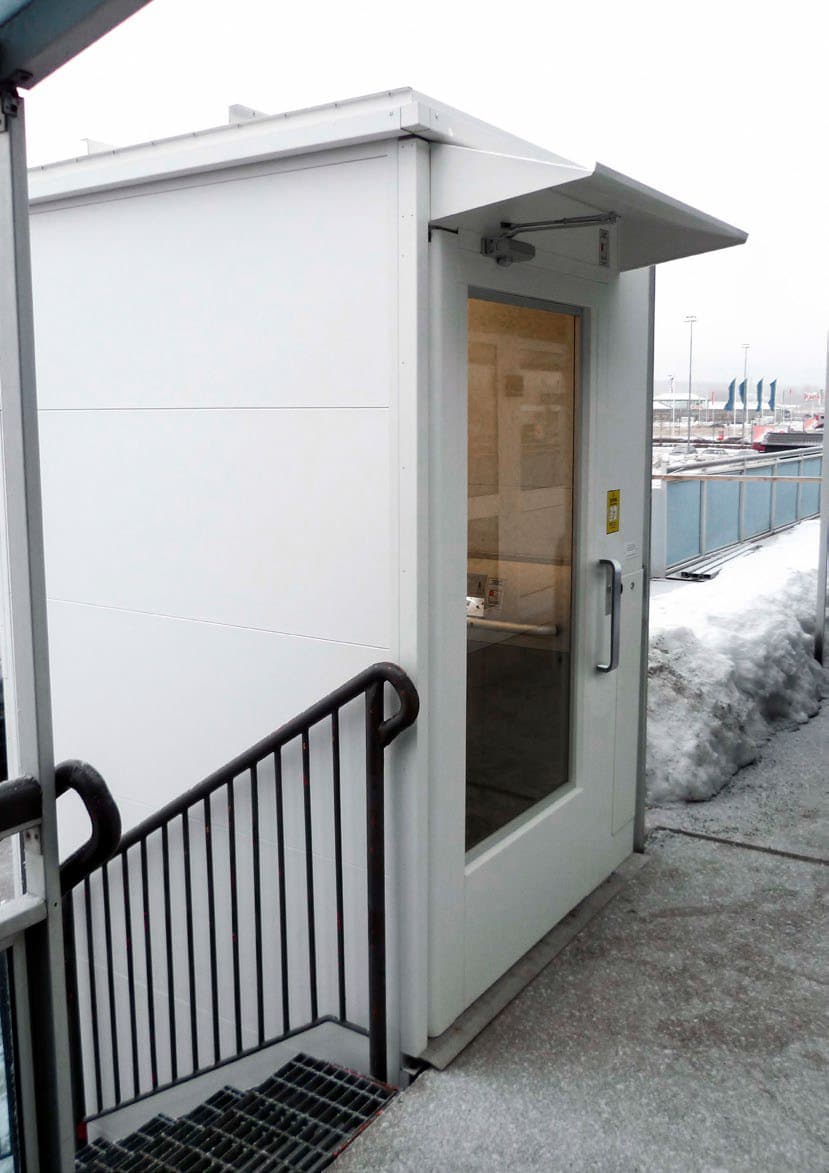Ascenseur vertical commercial Gartec Aritco PublicLift Access Outdoor Option