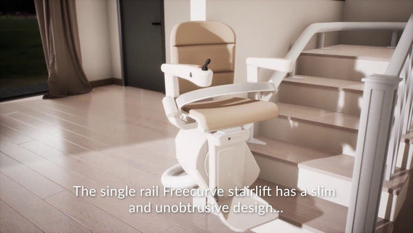 Handicare Freelift Van Gogh External Curved Reconditioned and New( Free Curve ) Stairlift