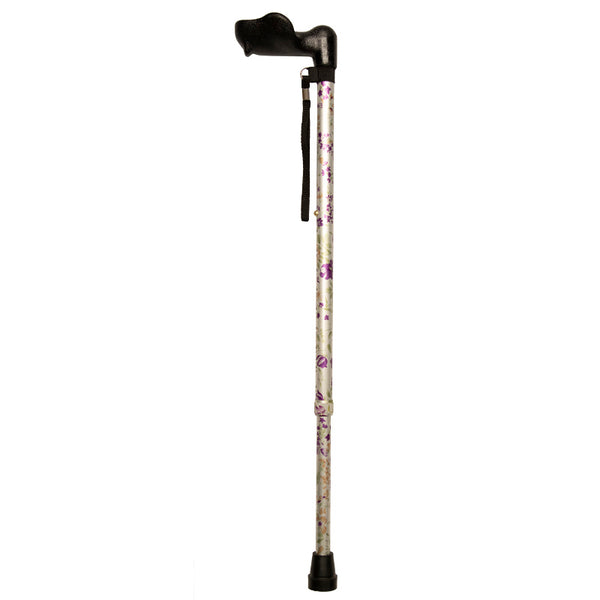 Days Comfy Anatomical Right or Left Hand Standard Tall None Folding Adjustable Height Folding Walking Stick Various Colours Performance