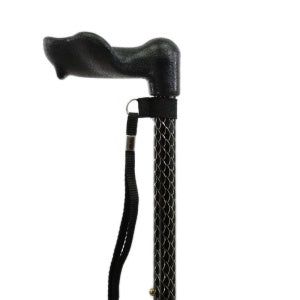Days Comfy Anatomical Right or Left Hand Standard Tall None Folding Adjustable Height Folding Walking Stick Various Colours Performance