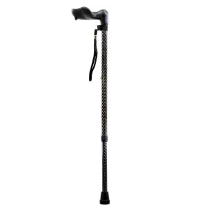 Days Comfy Anatomical Right or Left Hand Standard Tall None Folding Adjustable Height Folding Walking Stick Various Colours Performance