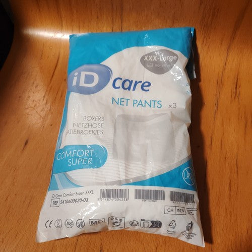 ID Care Comfort Super Net Pants Boxer Incontinence Pad Hold Pack of 5 or 25 5410200250 ID5410300050 ND-1245