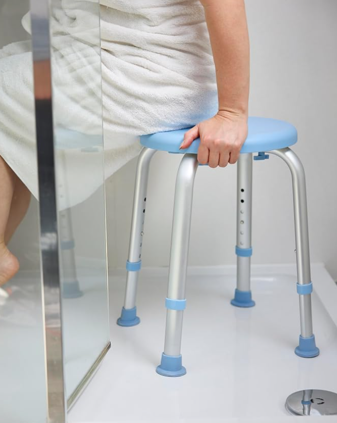 NRS S62776 - NRS Swivel Shower Stool W/Aluminium legs