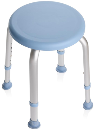 NRS S62776 - NRS Swivel Shower Stool W/Aluminium legs