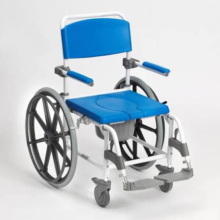 Drive Devilbiss Heavy Duty Aston Mobile Aluminium Shower Chair Commode Wheeled Self Propel or Transit Easy Clean