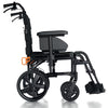 Invacare Action 2 NG Crash Tested Super Lightweight Folding Transit Wheelchair Attendant Push In Black BQ1529492-AF