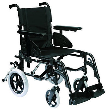 Invacare Action 2 NG Super Lightweight Folding Transit Wheelchair Attendant Push In Black