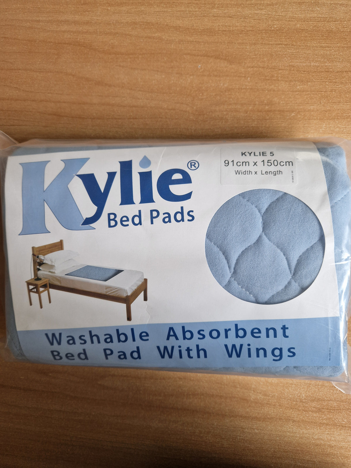 Kylie Incontinence Lavable Absorbant Rembourré Protège-matelas 3 4 2 litres simple Double Lit Bleu Rose