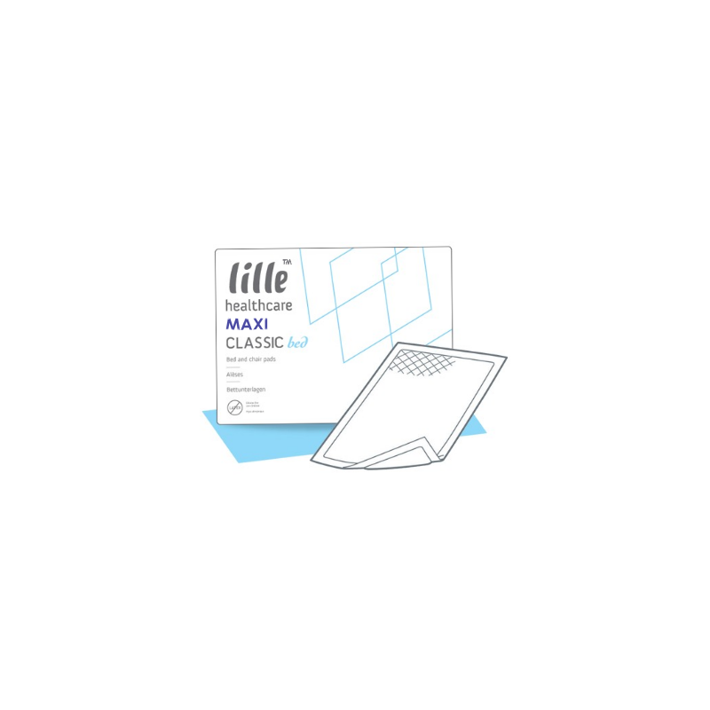 LFBD8421 60 x 90cm Large Lille Maxi Disposable Bed or Chair Pads Pack of 25 Absorb 1780ml