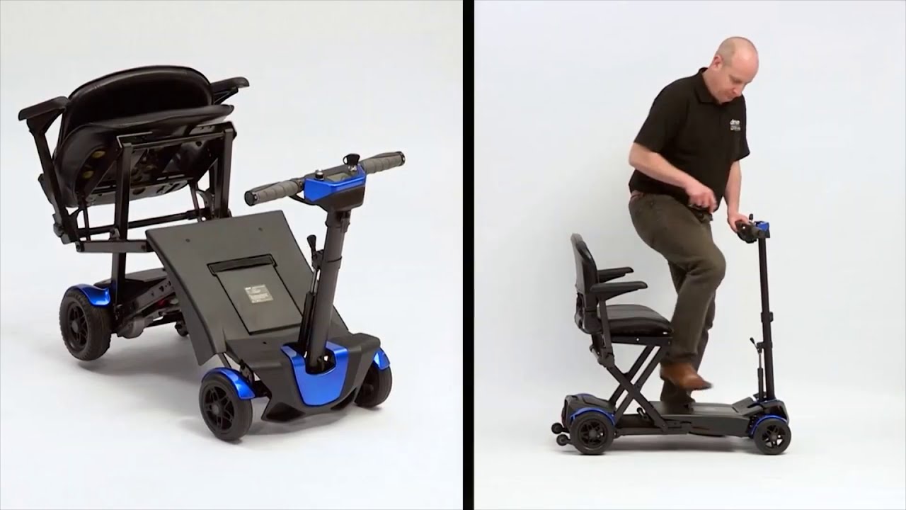 Drive Devilbiss 4 Wheel Powered Auto Fold Autofold Flex Folding Scooter Car Boot Type Suitcase FLEXBL-UK