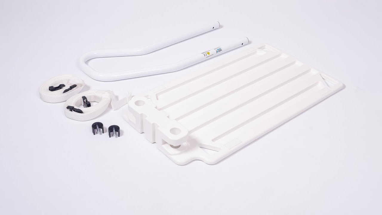 NRS 2 in 1 Bed Grab Handle Rail Under Mattress White M48192 MK 2