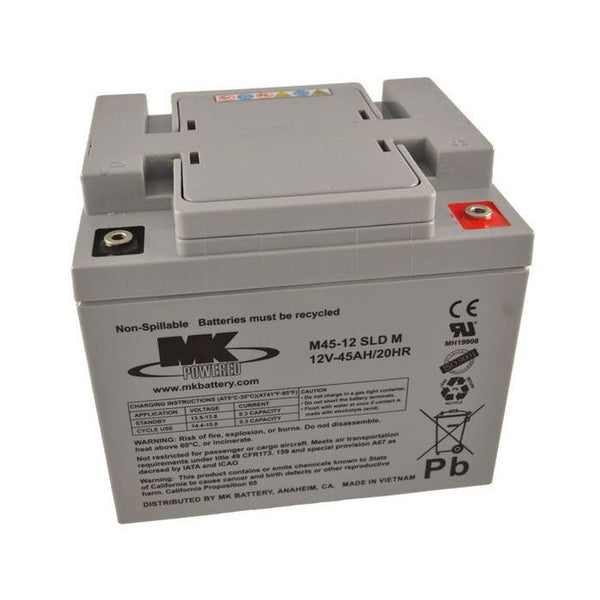 MK 12 Volt 45 AH SLA Sealed Lead Acid Battery for Hoists Scooters
