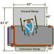 Mobilift CX Manual Portable Temporary Removable Wheelchair Access Lift Rent Buy