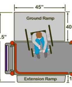 Mobilift CX Manual Portable Temporary Removable Wheelchair Access Lift Rent Buy
