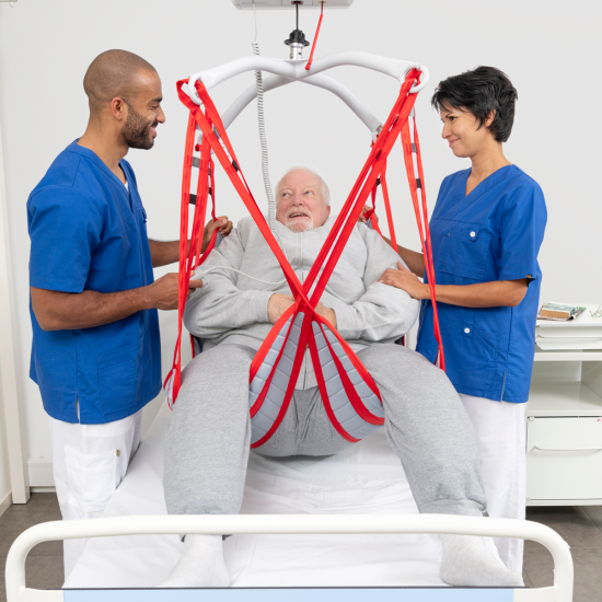 Etac Molift Air 500 Ceiling Hoist Carriage and Rails Heavy Duty Bariatric Hoist Room System