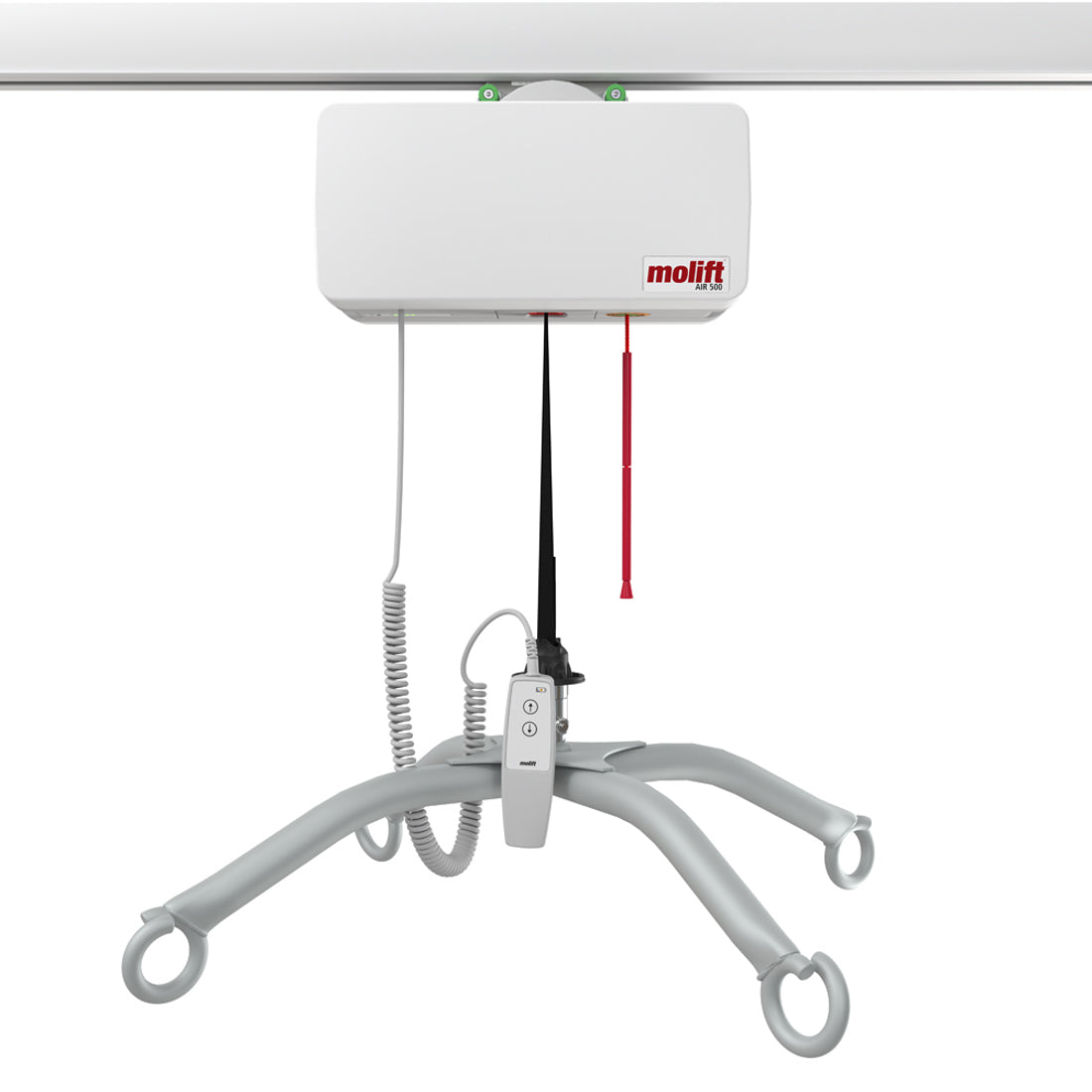 Etac Molift Air 500 Ceiling Hoist Carriage and Rails Heavy Duty Bariatric Hoist Room System