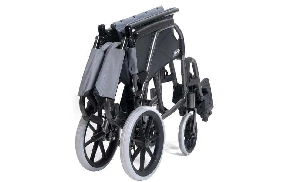 Sunrise Medical Breezy Moonlight Super Lightweight Crash Tested Transit Attendant or Self Propelled Wheelchair Moonlite
