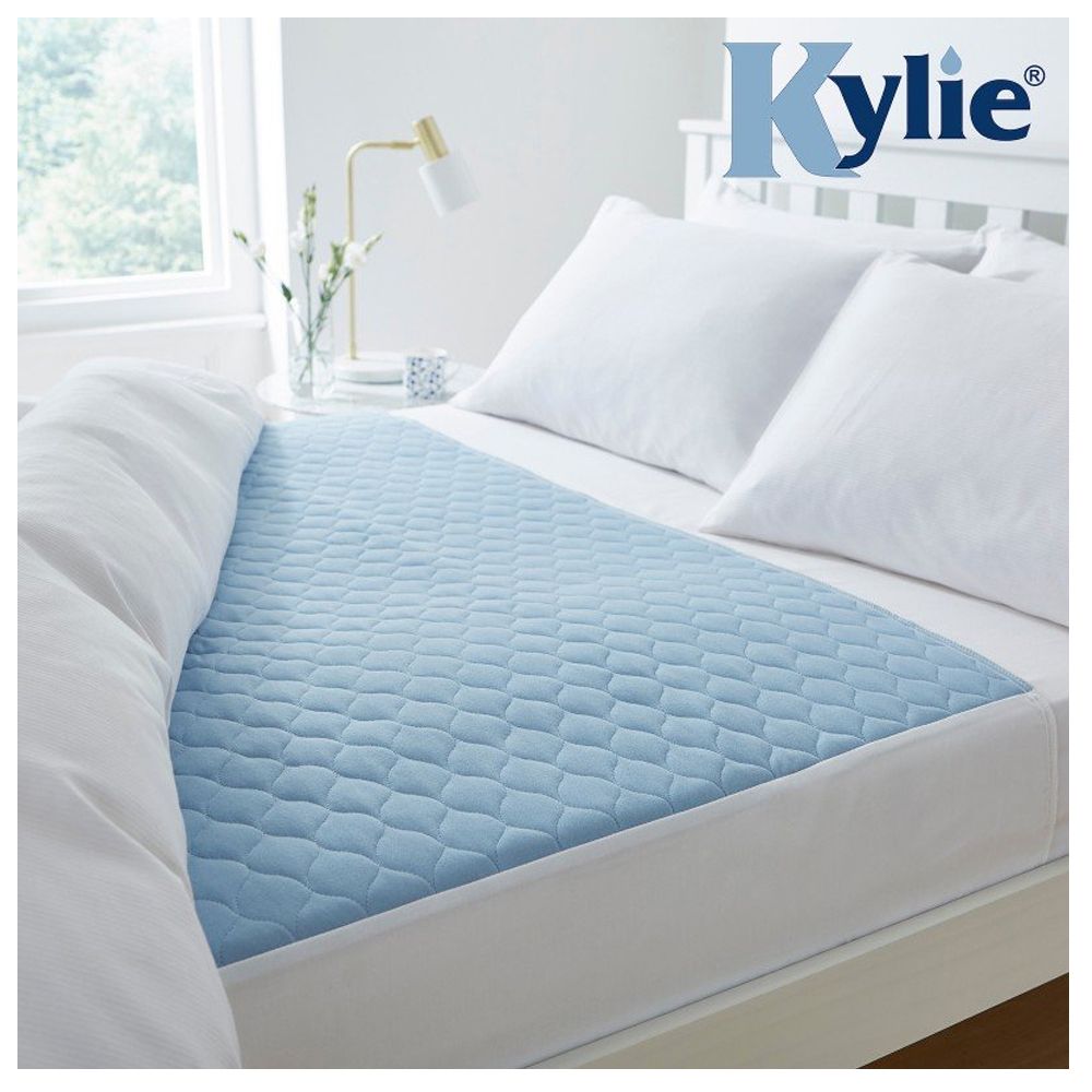 Kylie Incontinence Lavable Absorbant Rembourré Protège-matelas 3 4 2 litres simple Double Lit Bleu Rose