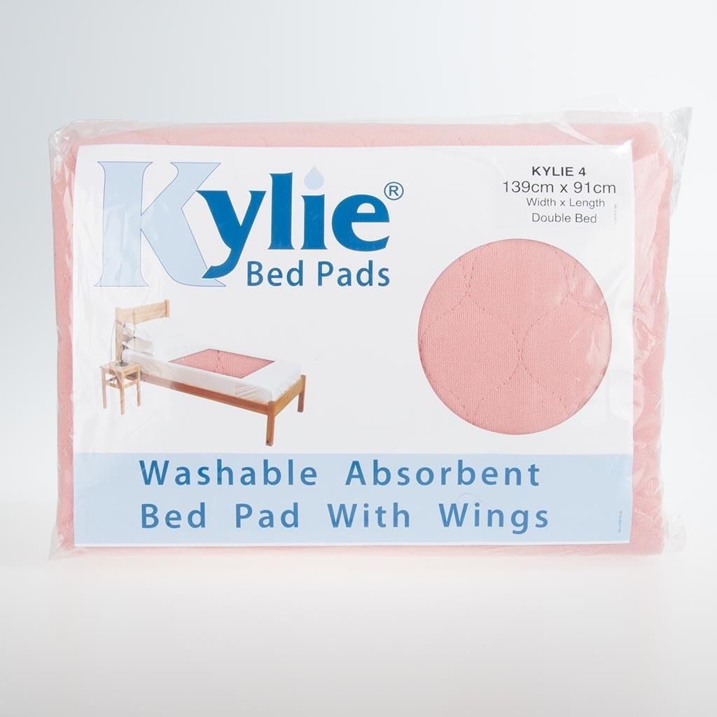 Kylie Incontinence Lavable Absorbant Rembourré Protège-matelas 3 4 2 litres simple Double Lit Bleu Rose