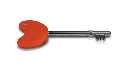 NRS NKS Red Metal Sturdy Radar Door Lock Key Disabled Toilet Bathroom Changing Places Access Key National Key Scheme