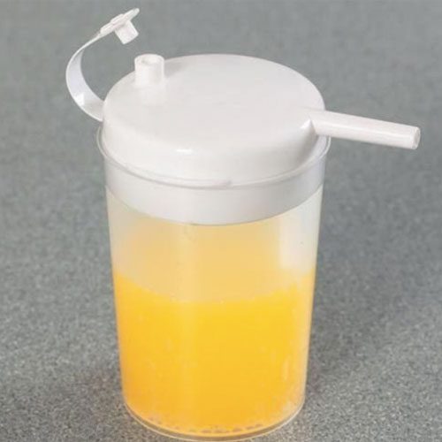 Able2 Aidapt Novo Plastic Drinking Safety Elderly Cup Mug Flask with Spout Dysphagia Lying Down Spill Proof Non Spill Sealed PR65075