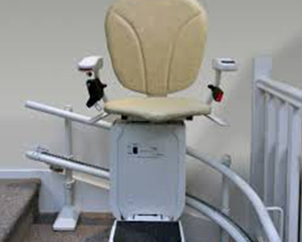 Platinum One or Two Curved Stairlift Standard or Heavy Duty Reconditioned or New Narrow Spiral Staircases Ergo Small Seat